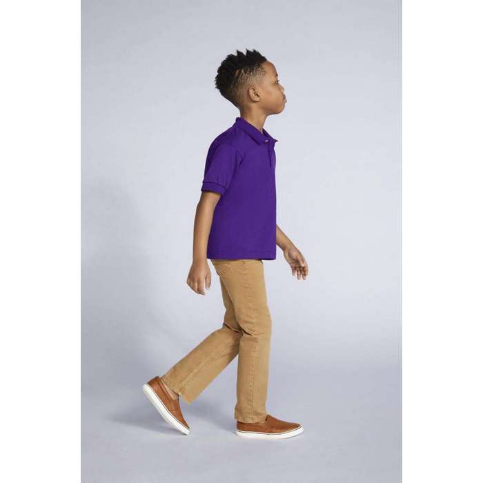 TRICOU POLO COPII Gildan Dryblend® GIB8800, Promo Back to School, imprimat policormie ecuson fata inclus in pret*