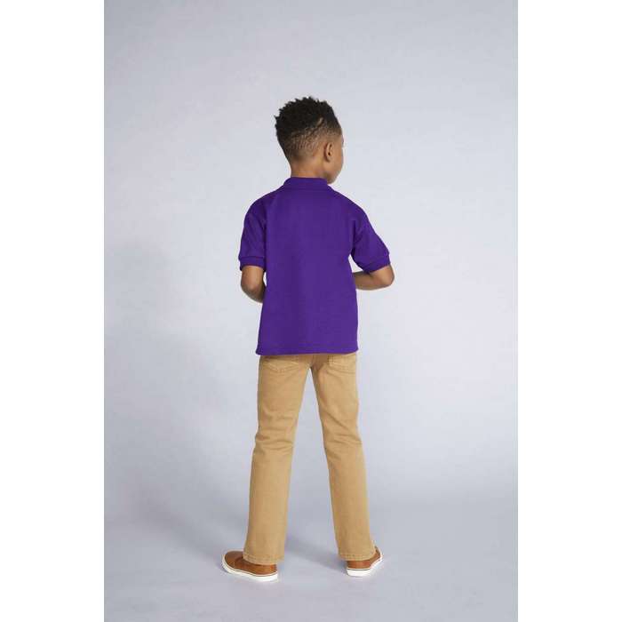 TRICOU POLO COPII Gildan Dryblend® GIB8800, Promo Back to School, imprimat policormie ecuson fata inclus in pret*