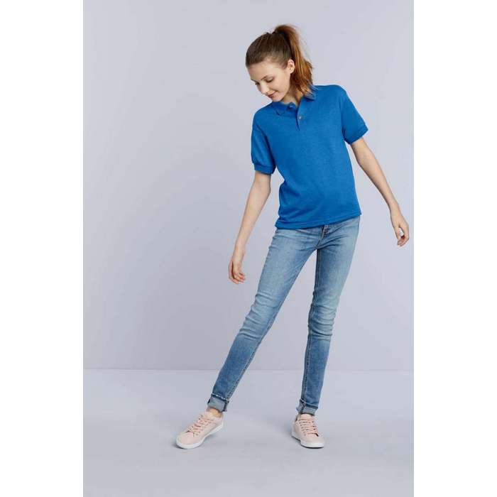 TRICOU POLO COPII Gildan Dryblend® GIB8800, Promo Back to School, imprimat policormie ecuson fata inclus in pret*