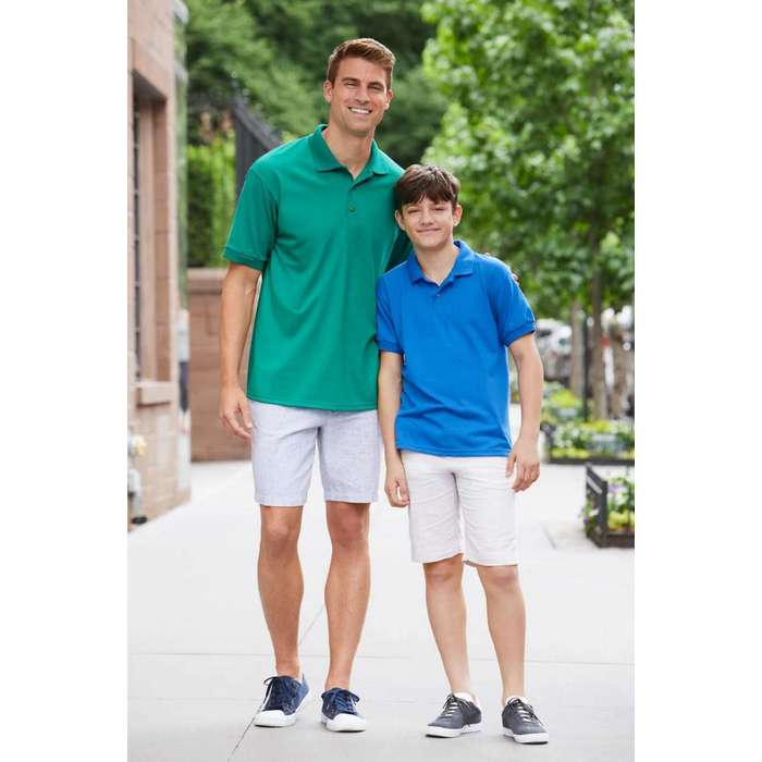 TRICOU POLO COPII Gildan Dryblend® GIB8800, Promo Back to School, imprimat policormie ecuson fata inclus in pret*