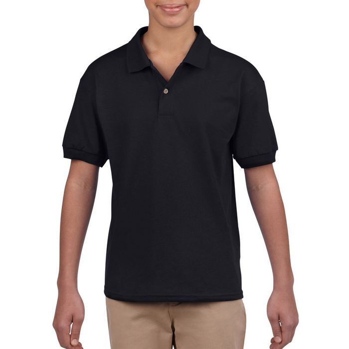TRICOU POLO COPII Gildan Dryblend® GIB8800, Promo Back to School, imprimat policormie ecuson fata inclus in pret*
