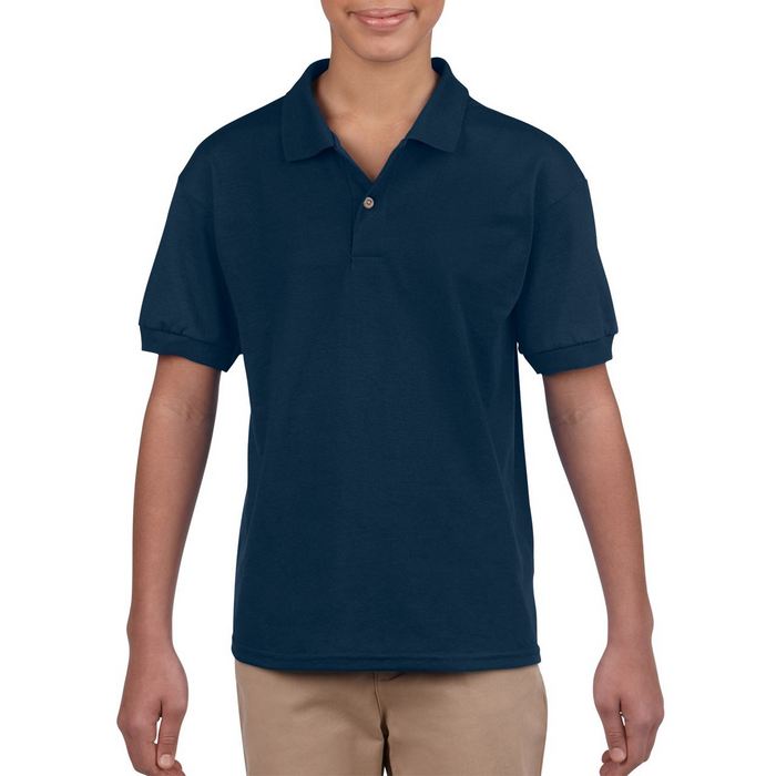 TRICOU POLO COPII Gildan Dryblend® GIB8800, Promo Back to School, imprimat policormie ecuson fata inclus in pret*