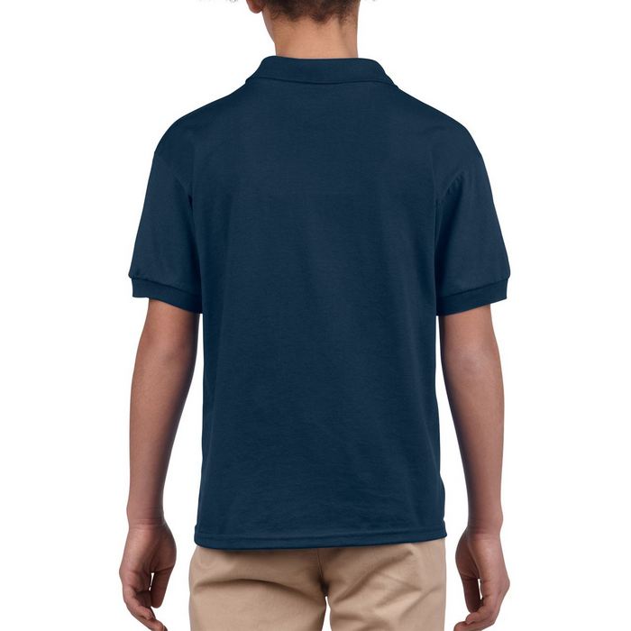 TRICOU POLO COPII Gildan Dryblend® GIB8800, Promo Back to School, imprimat policormie ecuson fata inclus in pret*
