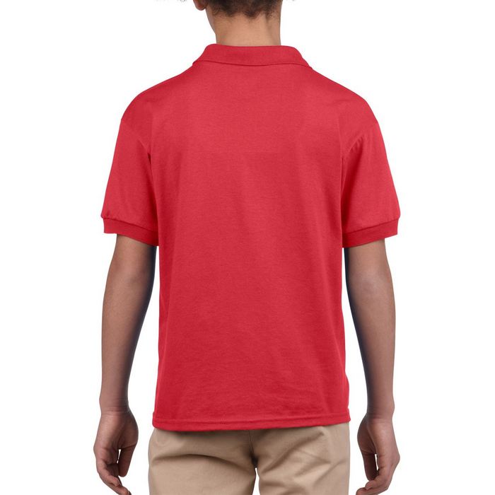 TRICOU POLO COPII Gildan Dryblend® GIB8800, Promo Back to School, imprimat policormie ecuson fata inclus in pret*
