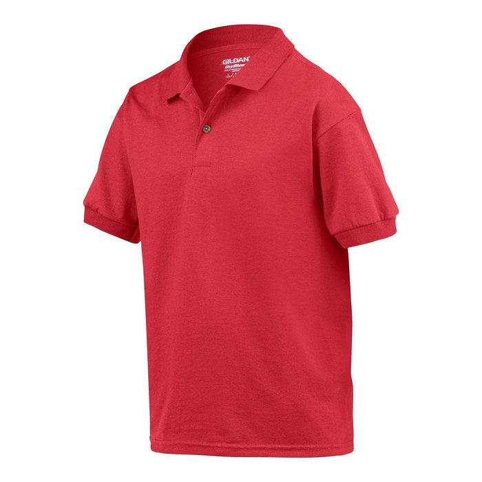 TRICOU POLO COPII Gildan Dryblend® GIB8800, Promo Back to School, imprimat policormie ecuson fata inclus in pret*