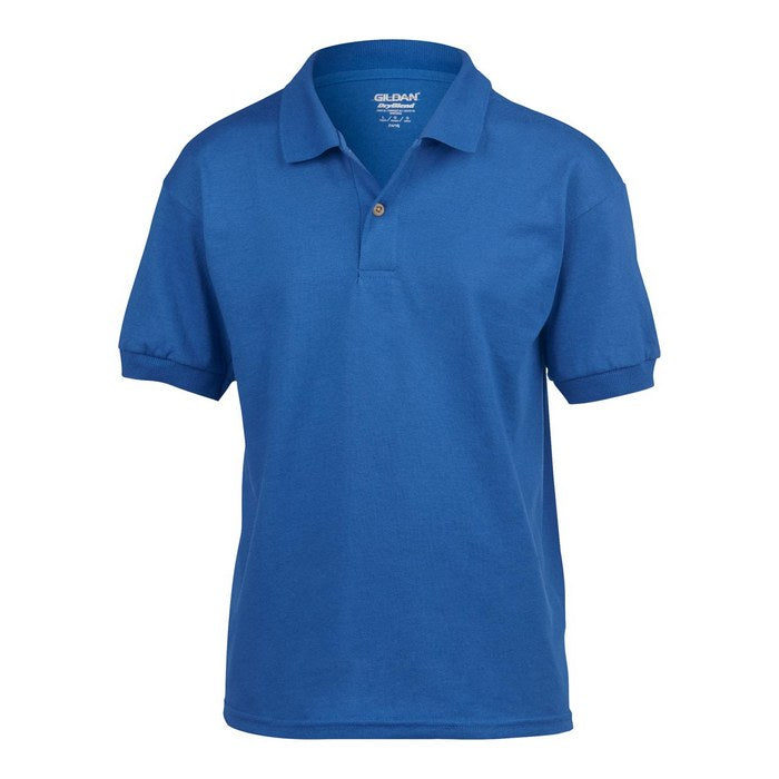 TRICOU POLO COPII Gildan Dryblend® GIB8800, Promo Back to School, imprimat policormie ecuson fata inclus in pret*