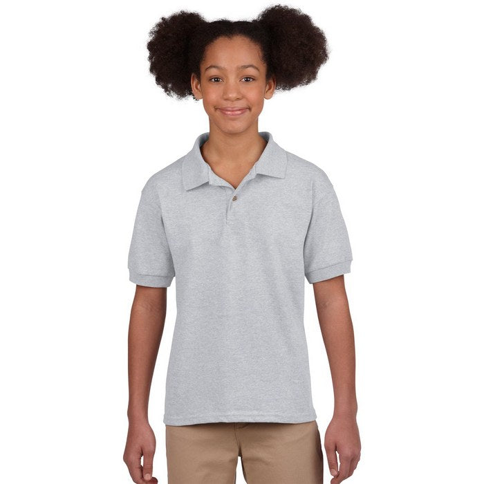 TRICOU POLO COPII Gildan Dryblend® GIB8800, Promo Back to School, imprimat policormie ecuson fata inclus in pret*