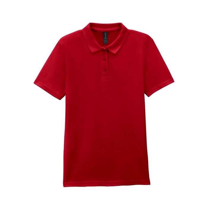 TRICOU POLO DAMA Gildan Softstyle® Double Pique GIL64800-B3, Promo Back to School, imprimat policormie ecuson fata inclus in pret*