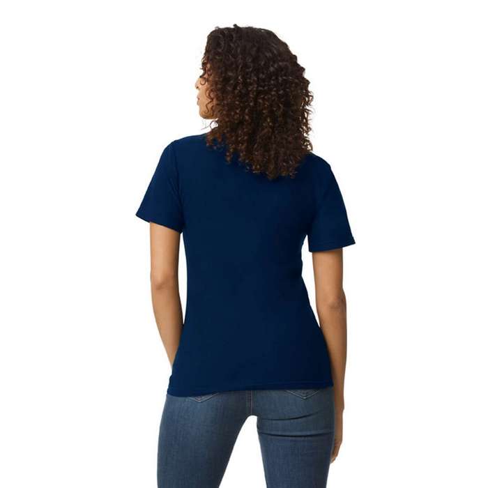 TRICOU POLO DAMA Gildan Softstyle® Double Pique GIL64800-B3, Promo Back to School, imprimat policormie ecuson fata inclus in pret*