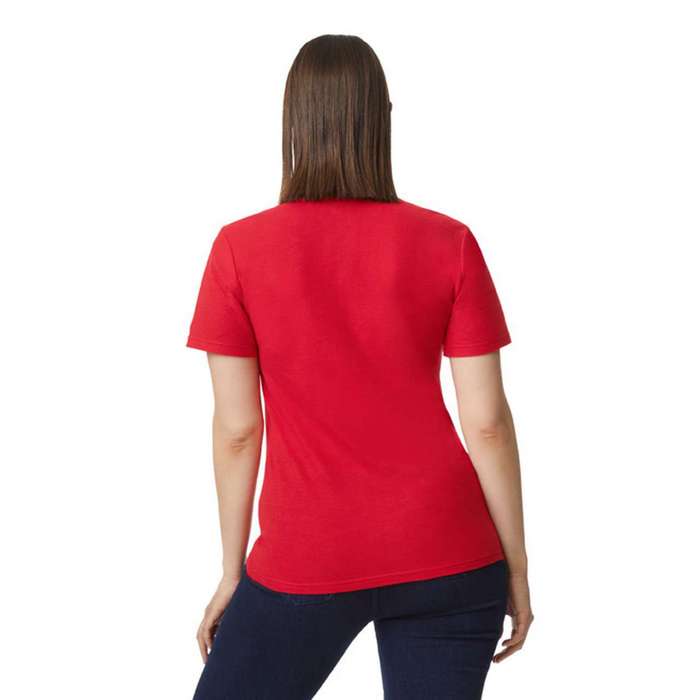 TRICOU POLO DAMA Gildan Softstyle® Double Pique GIL64800-B3, Promo Back to School, imprimat policormie ecuson fata inclus in pret*