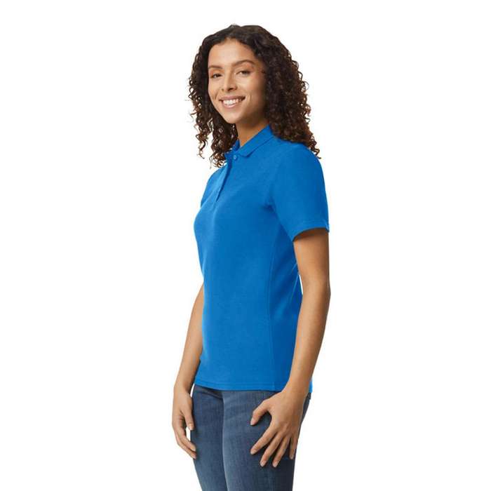 TRICOU POLO DAMA Gildan Softstyle® Double Pique GIL64800-B3, Promo Back to School, imprimat policormie ecuson fata inclus in pret*
