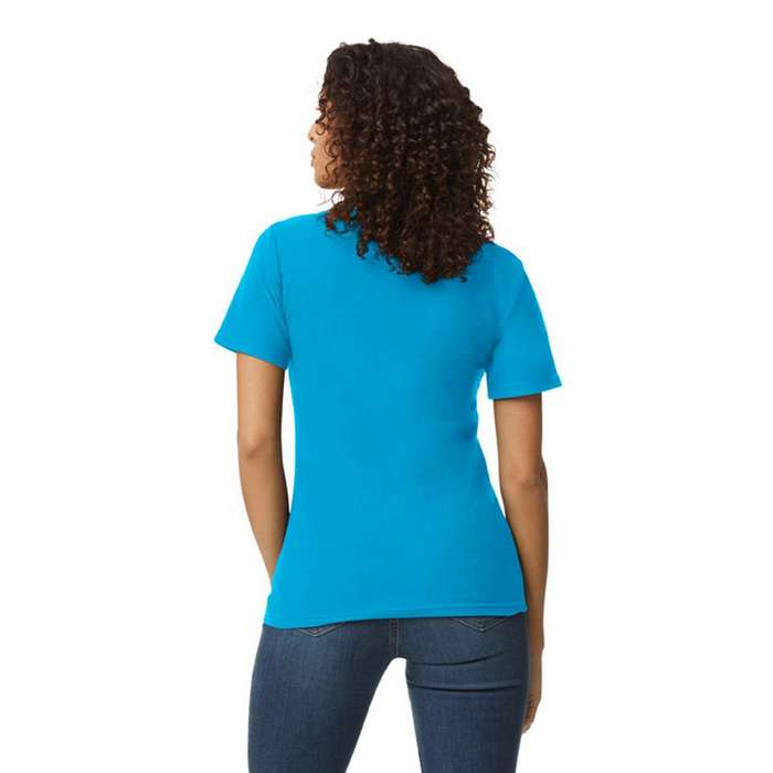 TRICOU POLO DAMA Gildan Softstyle® Double Pique GIL64800-B3, Promo Back to School, imprimat policormie ecuson fata inclus in pret*