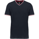 TRICOU BARBATESC Kariban Pique Knit V-neck KA374