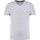 TRICOU BARBATESC Kariban Pique Knit V-neck KA374
