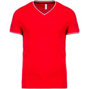 TRICOU BARBATESC Kariban Pique Knit V-neck KA374