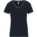 TRICOU DAMA Kariban Pique Knit V-neck KA394