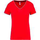 TRICOU DAMA Kariban Pique Knit V-neck KA394