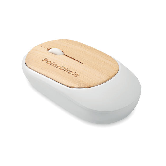 Mouse wireless din bambus "Curvy Bam"