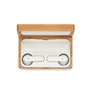 Casti TWS in cutie de bambus "Orebam"