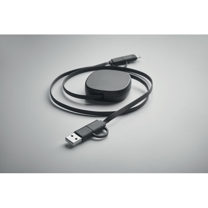 Cablu retractabil de incarcare USB "Linea"