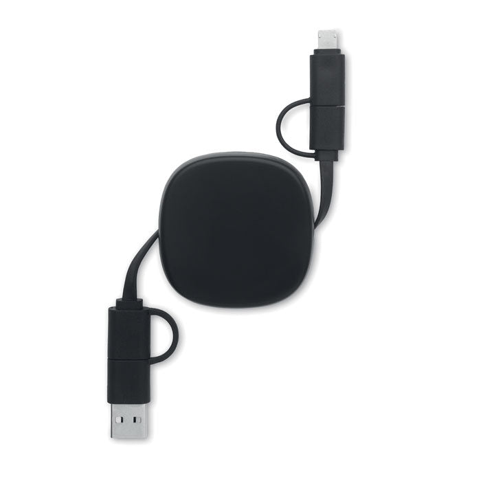 Cablu retractabil de incarcare USB "Linea"