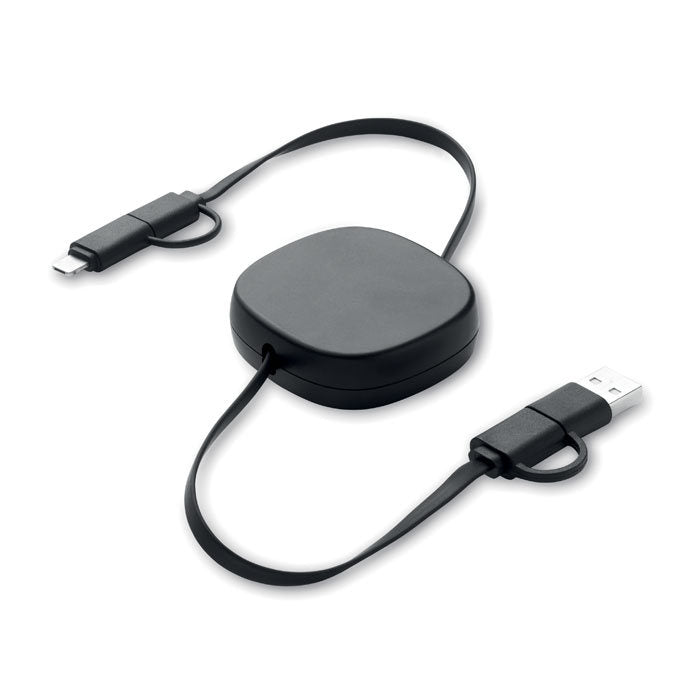 Cablu retractabil de incarcare USB "Linea"