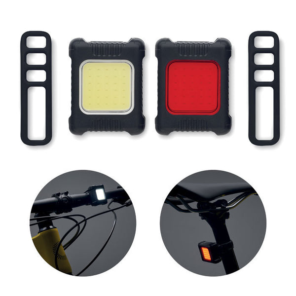 Lumini reincarcabile set 2 bucati pentru biciclata "Blight"