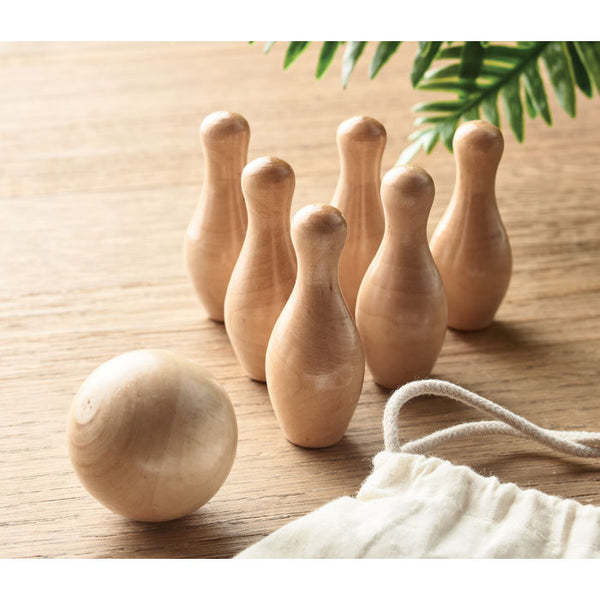Joc mini bowling din lemn "Bolito"