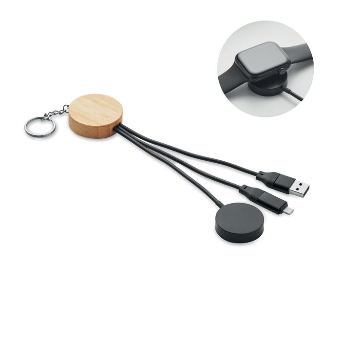 Breloc cablu de incarcare 4 in 1 "Bule"