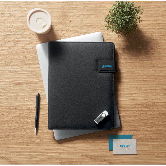 Mapa A4 23 x 31 x 2 cm cu incarcator wireless "Burgus"