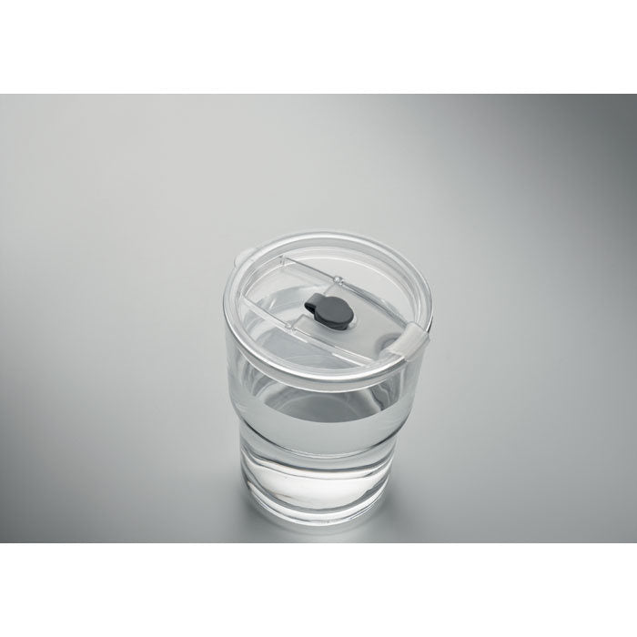 Pahar sticla cu pai 400 ml "Sip"