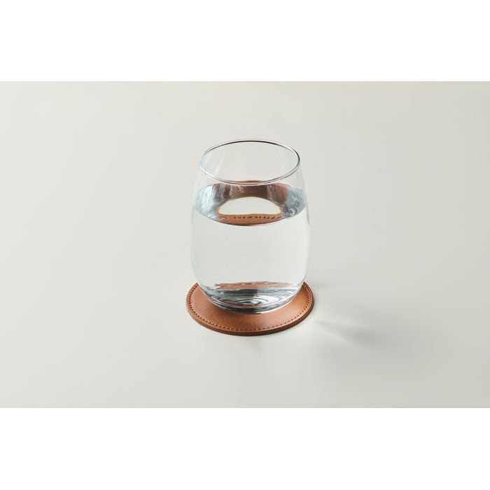 Suport de pahar coaster rotund din PU "Posa"