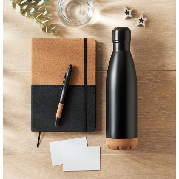 Set cadou 3 piese sticla, agenda si pix "Cadeau"