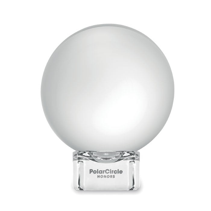 Trofeu rotund din sticla "Glassward"