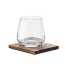 Pahare pentru whisky 200 ml cu coaster din lemn "Drinks"
