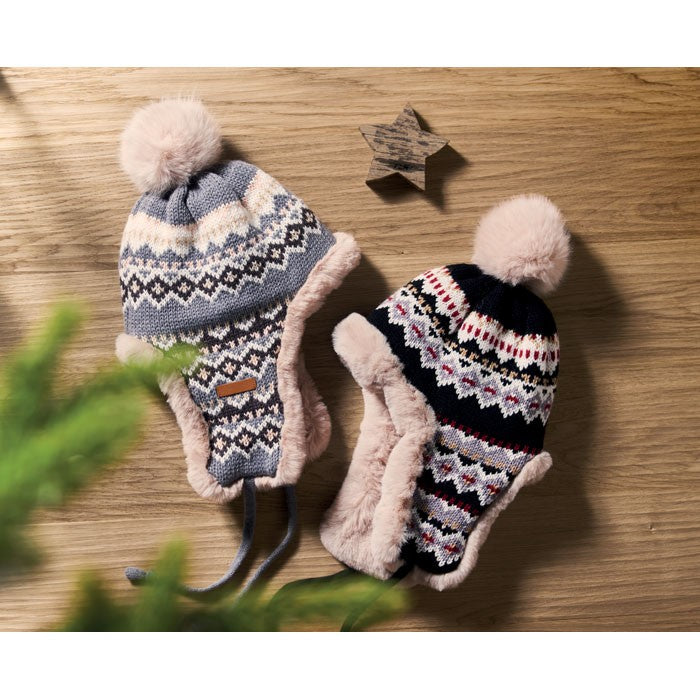 Caciula tricotata cu urechi "Yulong"