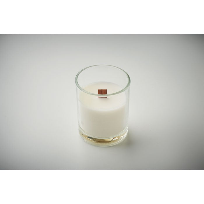 Lumanare ceara vegetala 80 gr "Kivas Wood"