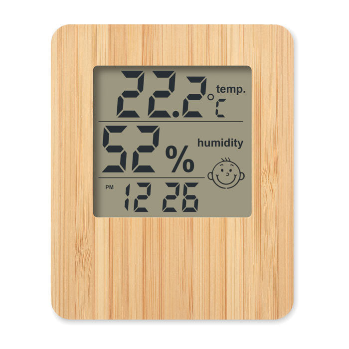 Statie meteo din bambus "Suncity"