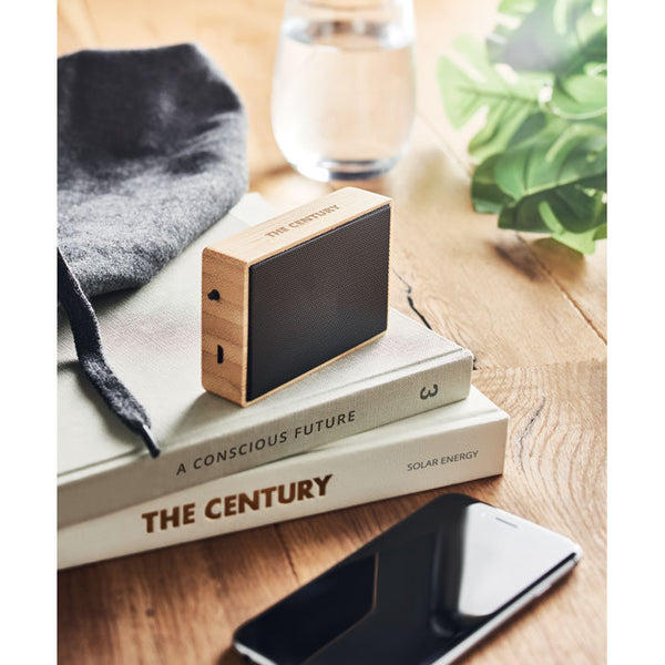 Boxa bluetooth solara bambus "Solae"
