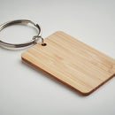 Breloc dreptunghiular din bambus "Angleboo"