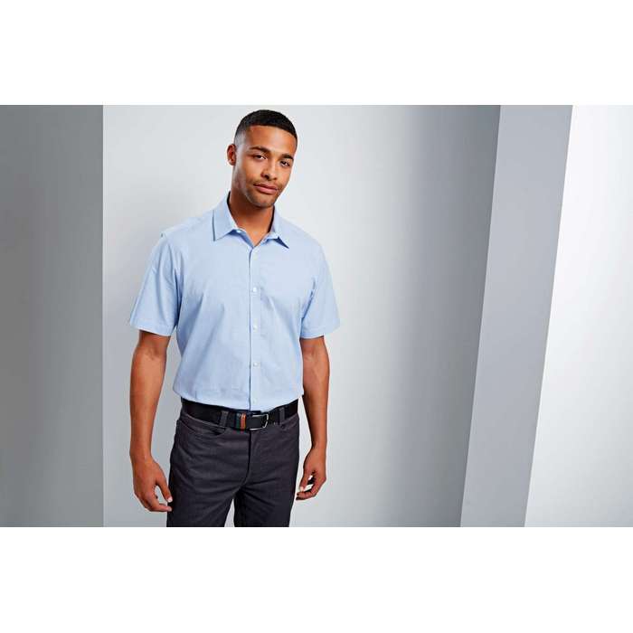CAMASA BARBATEASCA MANECA SCURTA Premier Gingham PR221