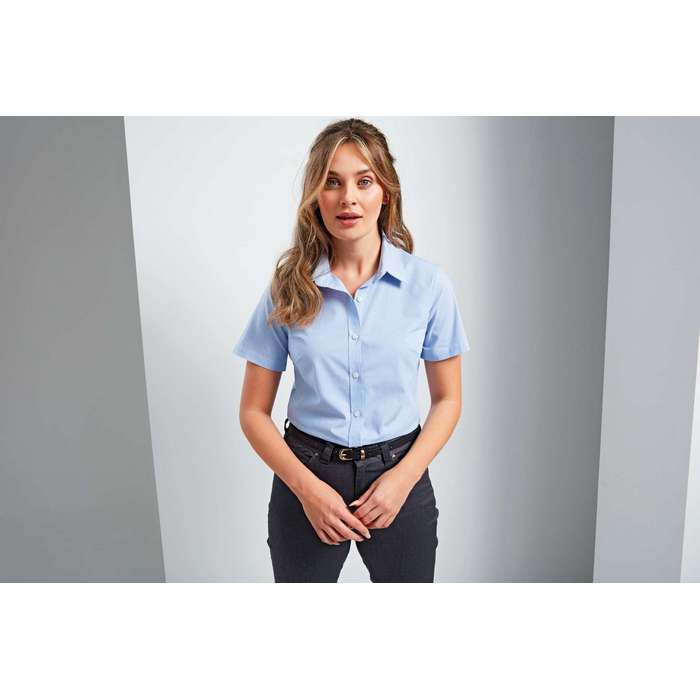 CAMASA DAMA MANECA SCURTA Premier Gingham PR321