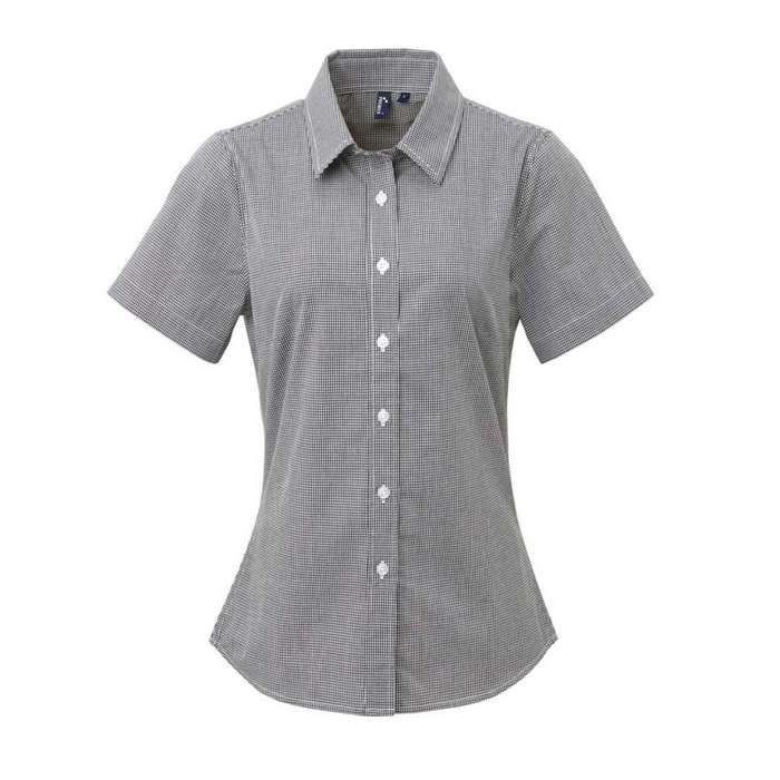 CAMASA DAMA MANECA SCURTA Premier Gingham PR321