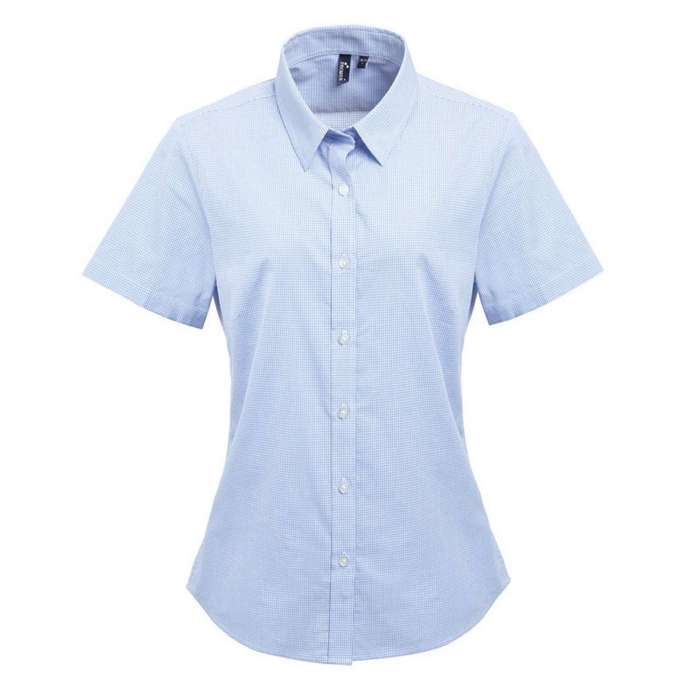 CAMASA DAMA MANECA SCURTA Premier Gingham PR321