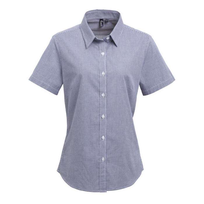 CAMASA DAMA MANECA SCURTA Premier Gingham PR321
