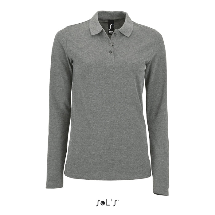 BLUZA POLO DAMA MANECA LUNGA Sol's Perfect LSL Pique SO02083