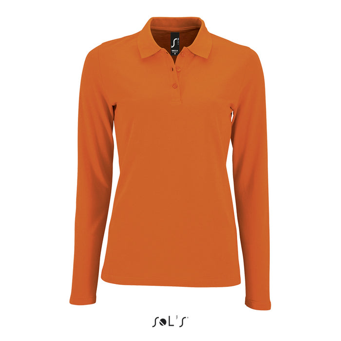 BLUZA POLO DAMA MANECA LUNGA Sol's Perfect LSL Pique SO02083