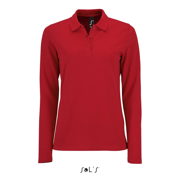 BLUZA POLO DAMA MANECA LUNGA Sol's Perfect LSL Pique SO02083