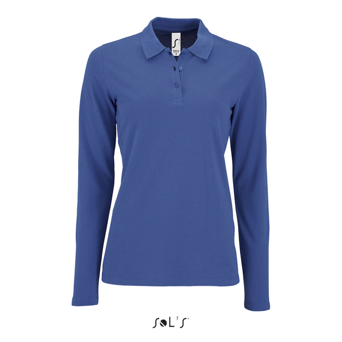 BLUZA POLO DAMA MANECA LUNGA Sol's Perfect LSL Pique SO02083