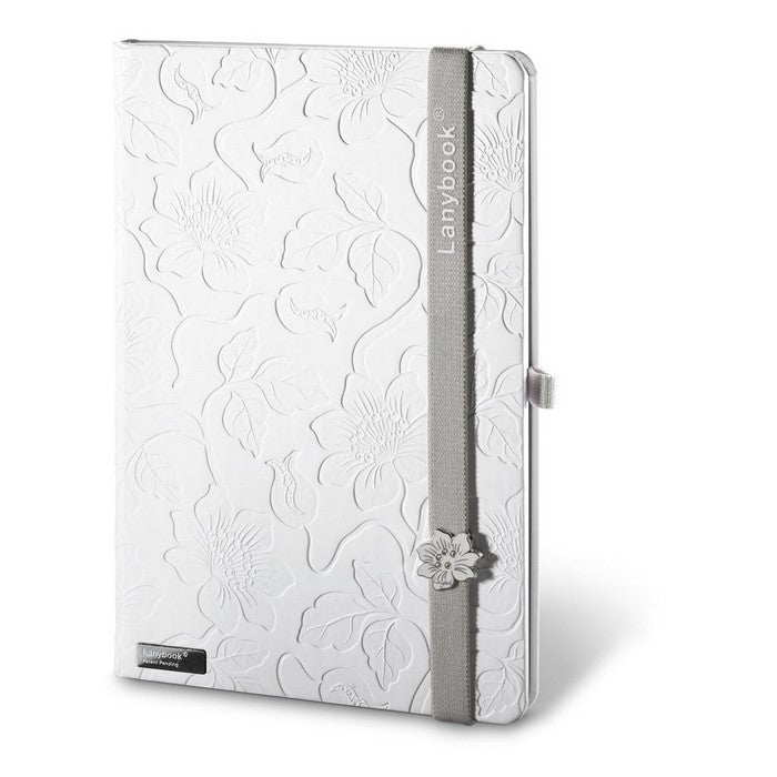 Caiet 140 x 205mm "Lanybook Innocent Passion White"